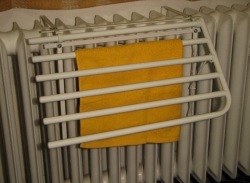 Sušiak na liatinový radiátor - D550 -  päťramenný, dľžka 50 cm